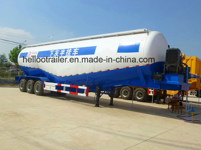 60 Ton 3 Axle Cement Bulker Trailer, Diesel Engine or Electrical Motor