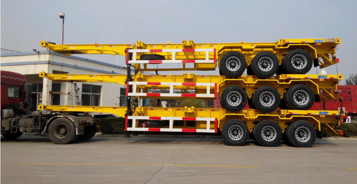 2 Axle Skeleton Co<em></em>ntainer Chassis/20FT Co<em></em>ntainer Semi Trailer