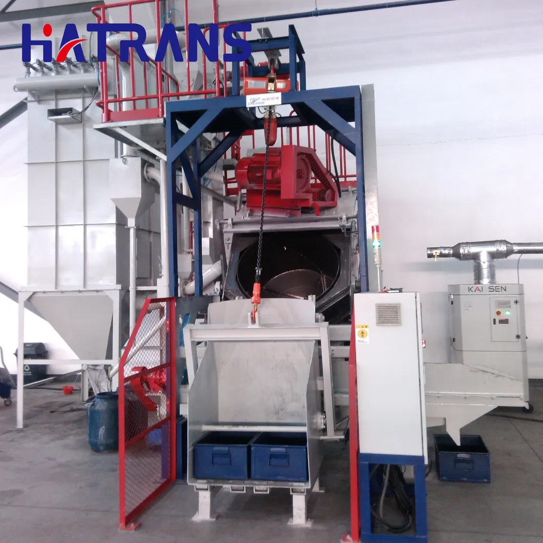 Hnd1000/1500 Drum Type Shot Blasting Machine China Good Price /Small Thin Steel Castings Roller Continuous Blasting Type