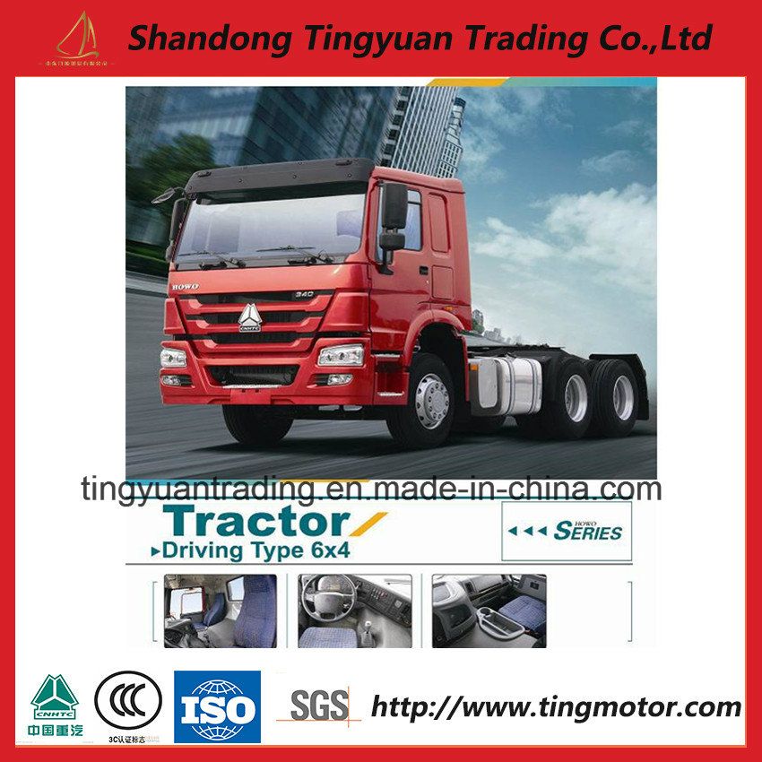 Chinese HOWO 10 Wheels 371HP Tractor Trailer Truck for Sale