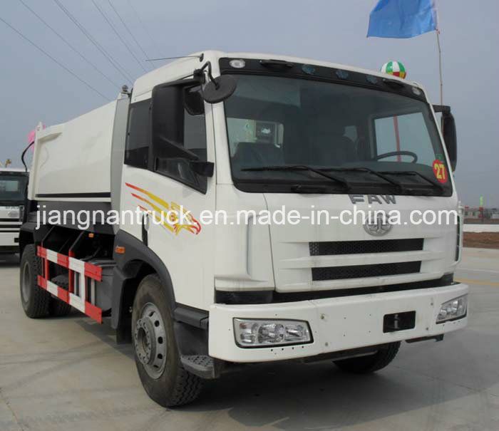 FAW 5 Cubic Meters Small Garbage Trucks with Rear Compactor