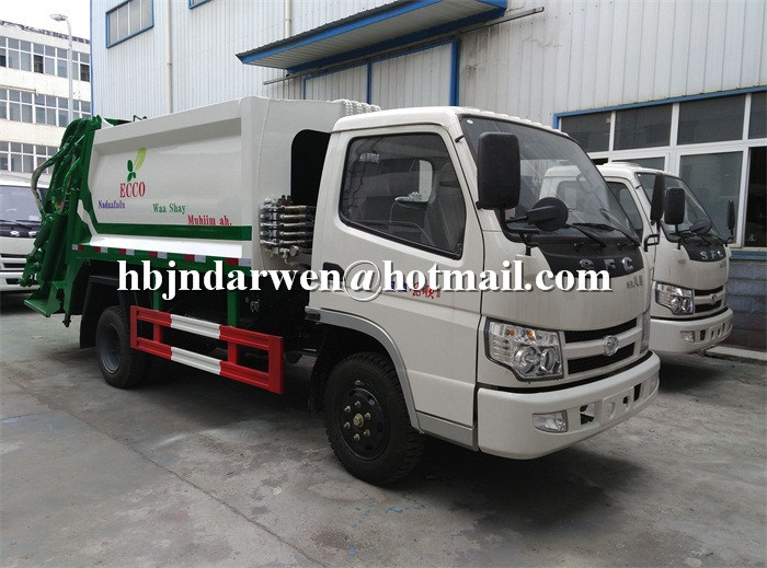 Exported 5cbm Compactor Garbage Truck Manufacturers