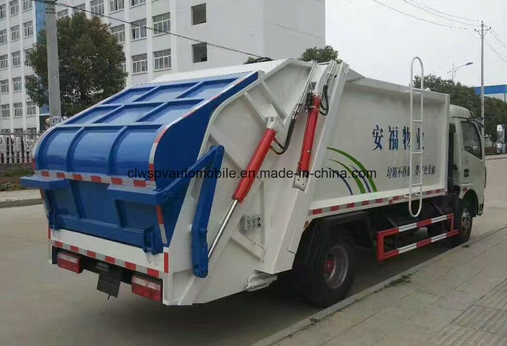 8m3 Refuse Compress and Transport 8 Tons Compactor Garbage Truck Price