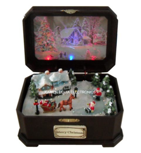 China Christmas Music Box (L-MB9002) - China musical box, music box