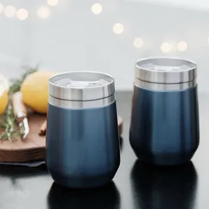 Double Wall Vacuum Insulation 304 Stainless Steel Egg Mug 10oz Beer Wine Tumbler with Lid Double Wall Vacuum Insulation 304 Stainless Steel Egg Mug 10oz Beer Wine Tumbler with Lid