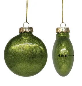 Shatterproof Round Disk with Glitter 9cm, Green Shatterproof Round Disk with Glitter 9cm, Green