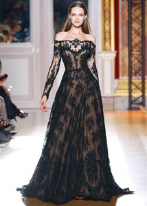 Long Black Dress on 2013 New Black Champagne Lace Wedding Gown Full Long Sleeves Bridal