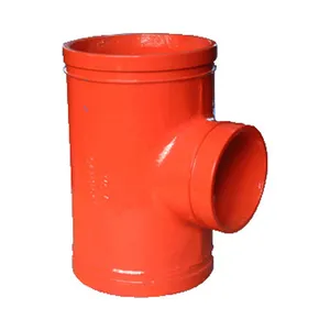 Approved Ductile Iron Pipe Fittings Grooved Reducing Tee Approved Ductile Iron Pipe Fittings Grooved Reducing Tee