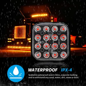 Dxz Car Lamp Accessories Truck LED Tail Light DC12-24V 16LED 3030 48W Car Motorcycle Truck Emergency Warning Flash LED Strobe Dxz Car Lamp Accessories Truck LED Tail Light DC12-24V 16LED 3030 48W Car Motorcycle Truck Emergency Warning Flash LED Strobe