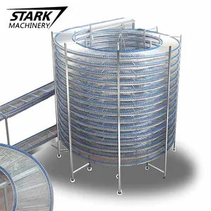 Flexible Spiral Screw Conveyor for Bread Pizza Food Cooling Conveyor Flexible Spiral Screw Conveyor for Bread Pizza Food Cooling Conveyor