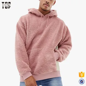 Custom Winter Clothing 100% Polyester Adult Heavyweight Fleece Hoodie in Pink Custom Winter Clothing 100% Polyester Adult Heavyweight Fleece Hoodie in Pink