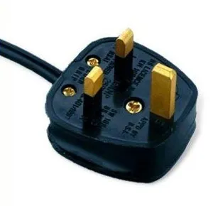 British Plug Fuse Connector PC Extension Cord