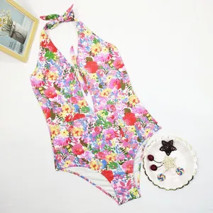 2020 Private Label Bathing Suit, Anti-UV Beachwear, Allover Printed Recycle Fabric, , Multicolor, OEM Design Swimwear 2020 Private Label Bathing Suit, Anti-UV Beachwear, Allover Printed Recycle Fabric, , Multicolor, OEM Design Swimwear