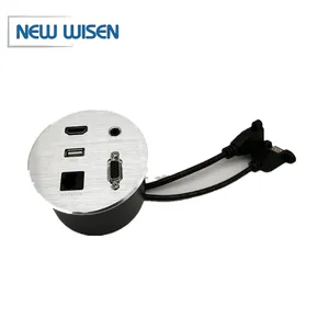 Socket Smart Power USB Black Grommet Outlet for Office Socket Smart Power USB Black Grommet Outlet for Office