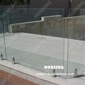 Outside Frameless Glass Handrails with Certificate Outside Frameless Glass Handrails with Certificate