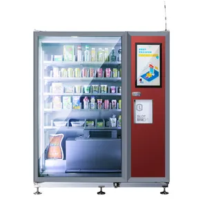 High Quality Commercial Aluminium Self Automatic Combo Vending Machine 17 High Quality Commercial Aluminium Self Automatic Combo Vending Machine 17