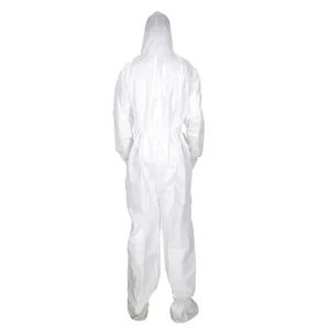 Isolation Non Woven Microporous Protective Impervious Chemical Disposable Hooded Coverall Suit Isolation Non Woven Microporous Protective Impervious Chemical Disposable Hooded Coverall Suit