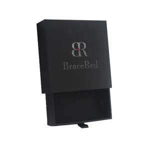 Wholesale Luxury Custom Logo Printed Black Drawer Style Paper Jewelry Box Wholesale Luxury Custom Logo Printed Black Drawer Style Paper Jewelry Box
