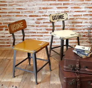 Vintage Industrial Metal Bistro Cafe Chairs Vintage Industrial Metal Bistro Cafe Chairs