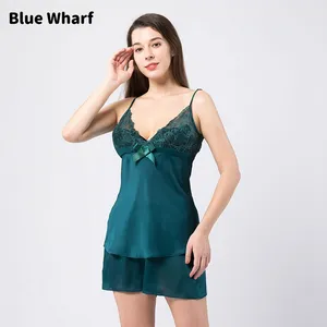 2021 New Homewear Two Piece Sling Pajamas Set Women Sleepwear Lounge Wear Pajama Short Set for Women 2021 New Homewear Two Piece Sling Pajamas Set Women Sleepwear Lounge Wear Pajama Short Set for Women