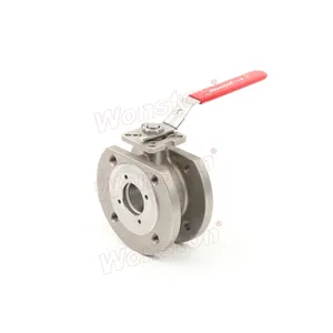 Wafer Type Flange Ball Valve Pn16 CF8m Dmp Wafer Type Flange Ball Valve Pn16 CF8m Dmp