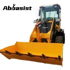 Chinese abbasist 2 ton front end tractor compact wheel loader with concrete mixer bucket Chinese abbasist 2 ton front end tractor compact wheel loader with concrete mixer bucket