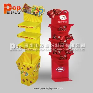 Corrugated Shelf Display for Promotion/Pop Candy Floor Display Stand/Chocolate Display Stand (BP-SR950) Corrugated Shelf Display for Promotion/Pop Candy Floor Display Stand/Chocolate Display Stand (BP-SR950)