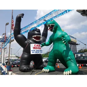 Giant Inflatable Advertising Monkey Gorilla Models with Banner Giant Inflatable Advertising Monkey Gorilla Models with Banner