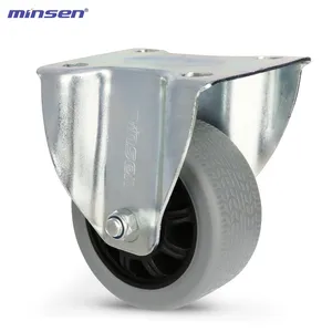 Medium and Heavy Caster Fix Rigid TPR Castor Wheels Medium and Heavy Caster Fix Rigid TPR Castor Wheels