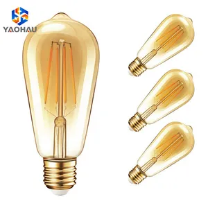 10W St64 E27 LED Filament Bulb Warm White 2700K Edison Screw Es E27 Base 100W Incandescent Equivalent for Decorate Home 10W St64 E27 LED Filament Bulb Warm White 2700K Edison Screw Es E27 Base 100W Incandescent Equivalent for Decorate Home