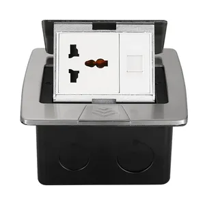Factory Custom Power Socket Network Socket Information Box Stainless Steel Pop-up Ground Socket Factory Custom Power Socket Network Socket Information Box Stainless Steel Pop-up Ground Socket