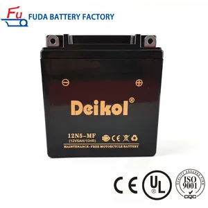12n5 5ah 12V Lead Acid AGM Maintenance Free Motorcycle Battery 12n5 5ah 12V Lead Acid AGM Maintenance Free Motorcycle Battery
