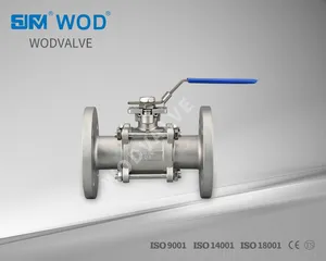 3PC Flange Ball Valve 304 316 Pn16 Pn40 with ISO5211 3PC Flange Ball Valve 304 316 Pn16 Pn40 with ISO5211