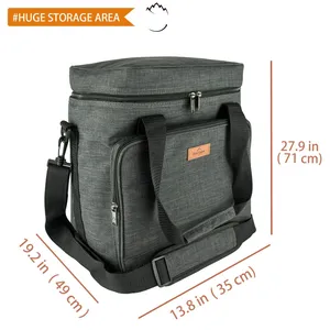 Freshore Thermal Insulated Waterproof Wine Carrier 6 Bottle Bag Tote with Interval Inside Freshore Thermal Insulated Waterproof Wine Carrier 6 Bottle Bag Tote with Interval Inside