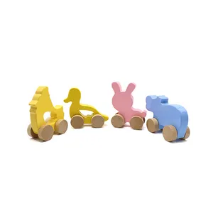 Baby Toys Educational Animal Cars Wooden Toy Baby Toys Educational Animal Cars Wooden Toy