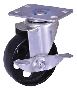 4′′middle Duty Iron Wheel Swivel Caster with Brake 4′′middle Duty Iron Wheel Swivel Caster with Brake