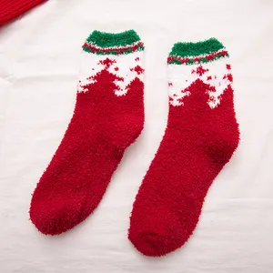 Female Socks Elk Elderly Half Fleece Christmas Women′s Socks Thick Coral Fleece Socks Floor Socks Christmas Socks Female Socks Elk Elderly Half Fleece Christmas Women′s Socks Thick Coral Fleece Socks Floor Socks Christmas Socks