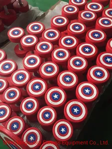 Body Building Gym Equipment Free Weight Captain America PU Dumbbell Body Building Gym Equipment Free Weight Captain America PU Dumbbell