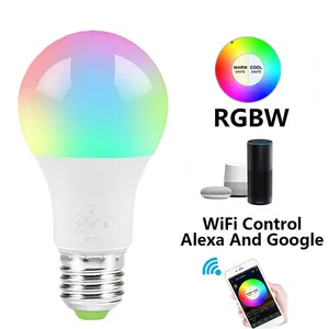 LED Smart Light Bulb E27 7W WiFi Smart Bulbs 2700K to 6500K RGB Dimmable and Color Changing LED Bulbs Works with Amazon Echo Alexa Google Home LED Smart Light Bulb E27 7W WiFi Smart Bulbs 2700K to 6500K RGB Dimmable and Color Changing LED Bulbs Works with Amazon Echo Alexa Google Home