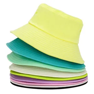 Customize Men Solid Color 100% Cotton Blank Bucket Hat Customize Men Solid Color 100% Cotton Blank Bucket Hat