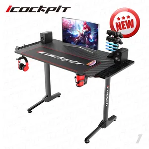 Icockpit Gamer Workstation Iron Office Computer Table Extension Stand Gaming Desk Computer Office Desk Icockpit Gamer Workstation Iron Office Computer Table Extension Stand Gaming Desk Computer Office Desk