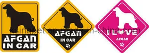 Waterproof Pet Sticker Afghan Hound (KSD-45) Waterproof Pet Sticker Afghan Hound (KSD-45)