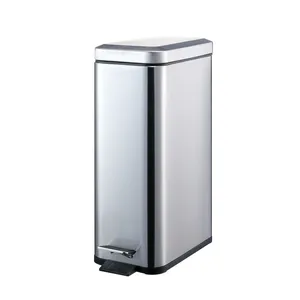 Indoor 15L Stainless Steel Hotel Room Trash Can and Office Household Kitchen Trash Can and Waterproof Bathroom Trash Can Indoor 15L Stainless Steel Hotel Room Trash Can and Office Household Kitchen Trash Can and Waterproof Bathroom Trash Can