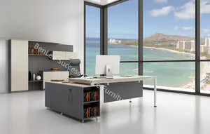 L Shape Modern Simple Office Wood Furniture Excutive Office Desk (BL-BMYDB22A) L Shape Modern Simple Office Wood Furniture Excutive Office Desk (BL-BMYDB22A)