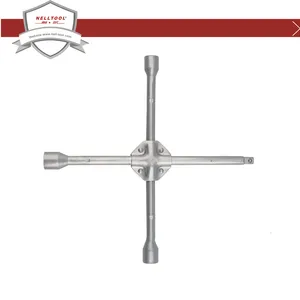 40cr Cross Rim Wheel Wrench with Iron Pad 18" (17*19*21*1/2") 40cr Cross Rim Wheel Wrench with Iron Pad 18" (17*19*21*1/2")