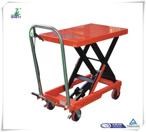 Factory Small Hand Lift Table with 1m 1.5m Lift Height Factory Small Hand Lift Table with 1m 1.5m Lift Height