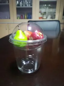 12oz Disposable U Shape Round Bottom Pet Plastic Transparent Drinking Cup Customized 12oz Disposable U Shape Round Bottom Pet Plastic Transparent Drinking Cup Customized