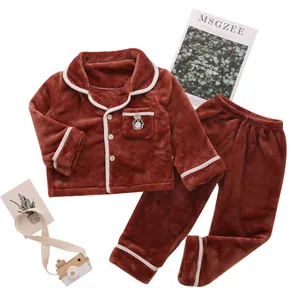 Autumn Winter Kids Sleepwear Flannel Baby Pajamas Set Baby Clothes Autumn Winter Kids Sleepwear Flannel Baby Pajamas Set Baby Clothes