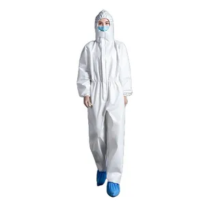 AAMI Level 1 PP+PE Protection Suit Coverall with High Quality AAMI Level 1 PP+PE Protection Suit Coverall with High Quality
