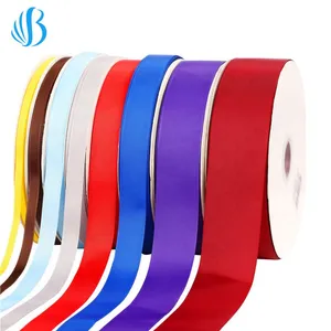 Factory Polyester Solid Color 3-100mm Single/Double Faced Satin Ribbon Factory Polyester Solid Color 3-100mm Single/Double Faced Satin Ribbon